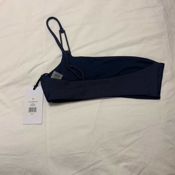 Onia Alaia One-Shoulder Navy Bikini Top - Picture 6 of 7